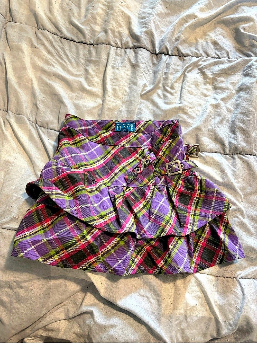 The Children's Place Girls Plaid Skirt Size 5 Like New